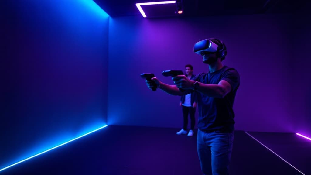PresenceArc Games VR gameplay showing immersive action-adventure mission